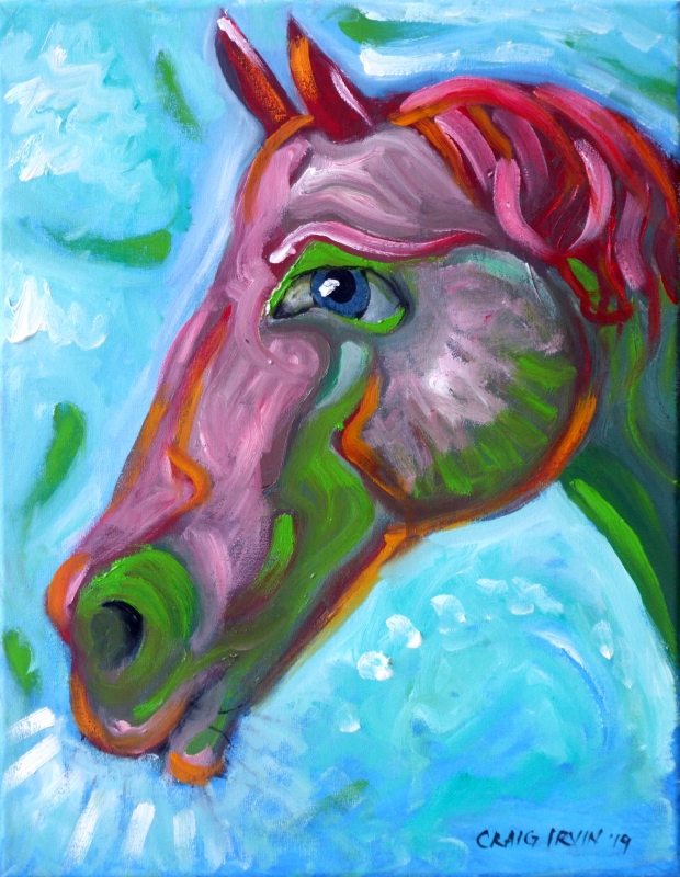 Green Horse by artist Craig Irvin